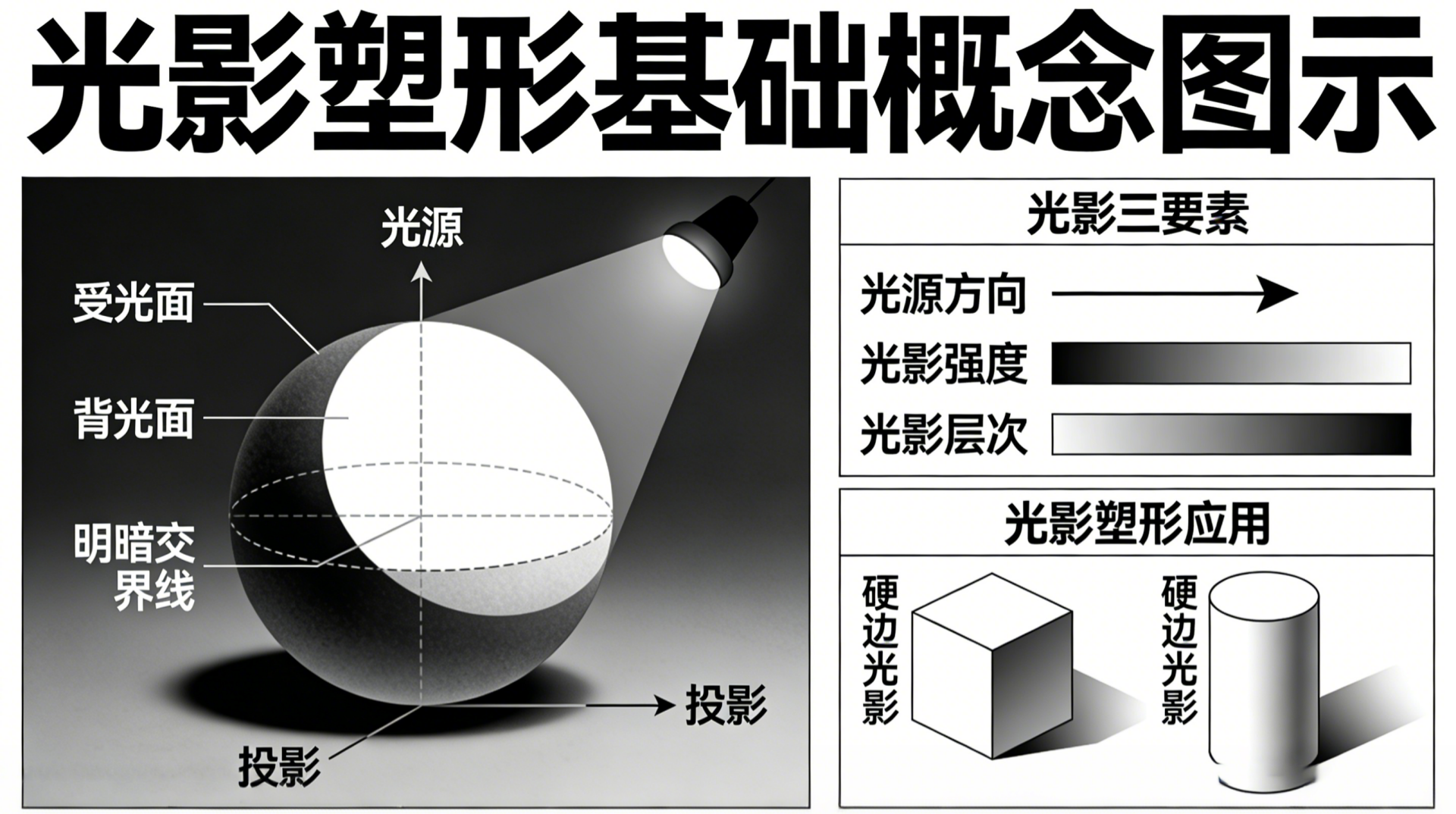 影像之匠-光影塑形基础概念图示