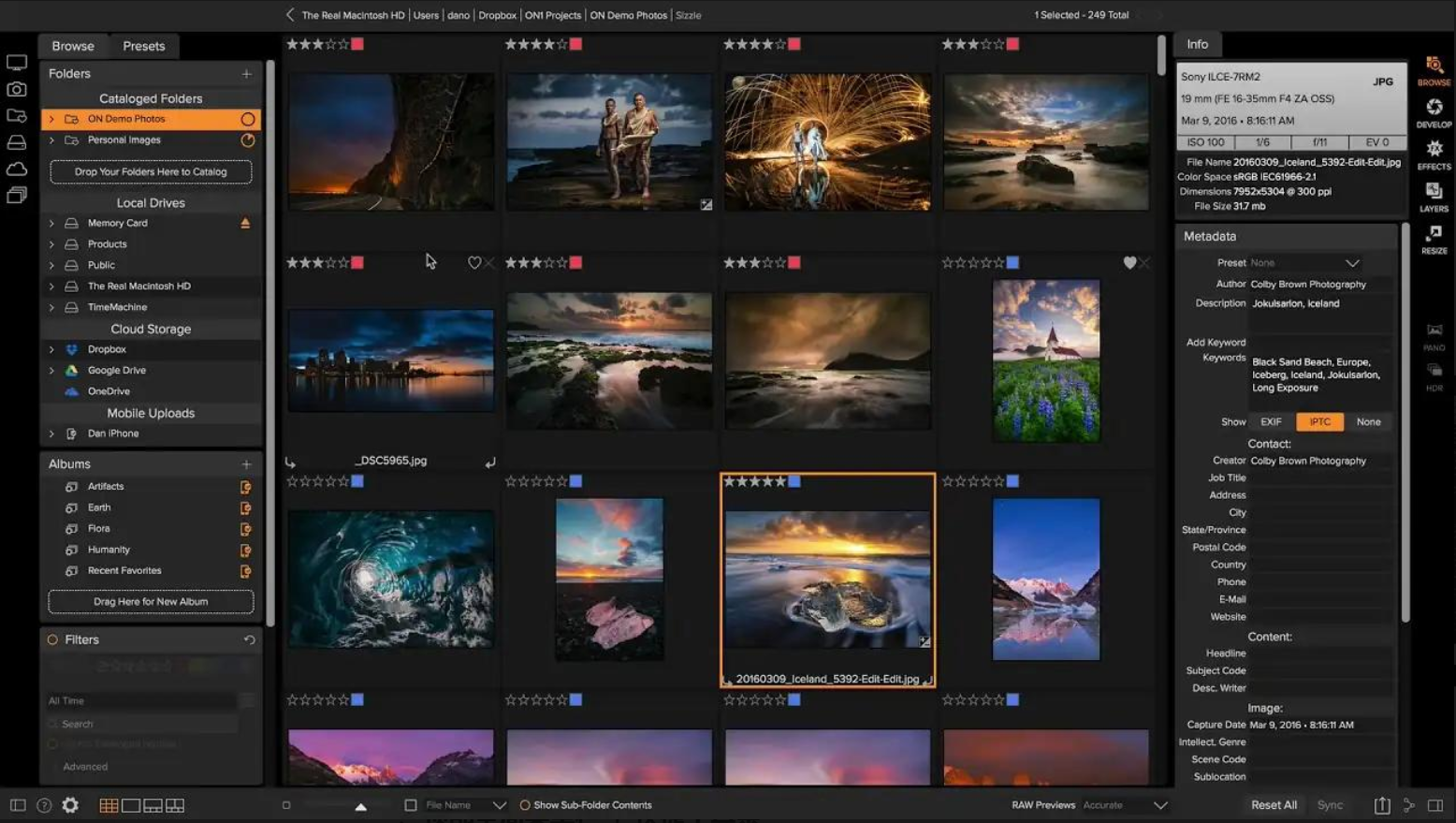 ON1 Photo RAW 2026 界面