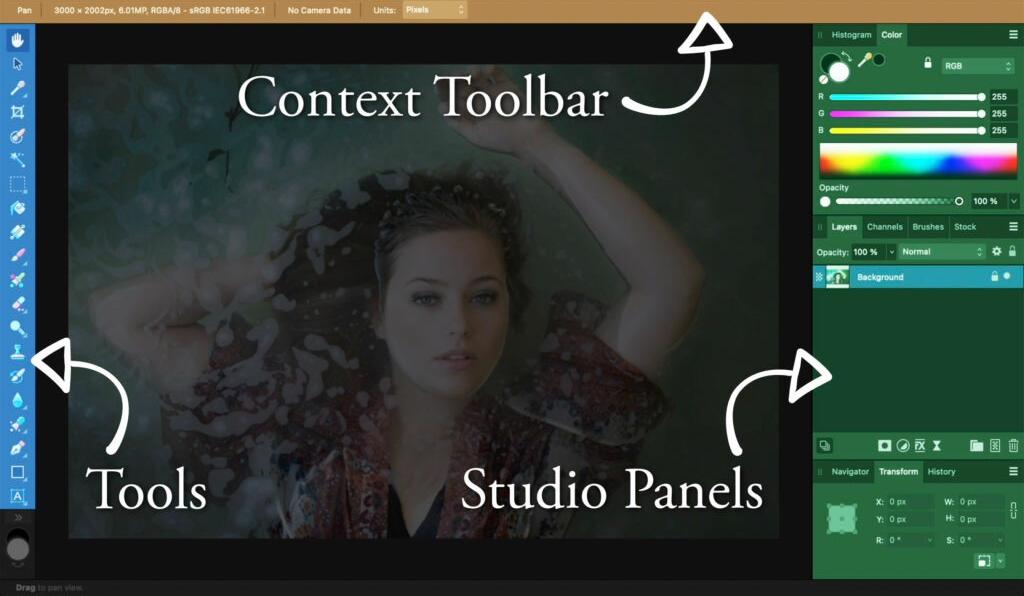 Affinity Photo 界面